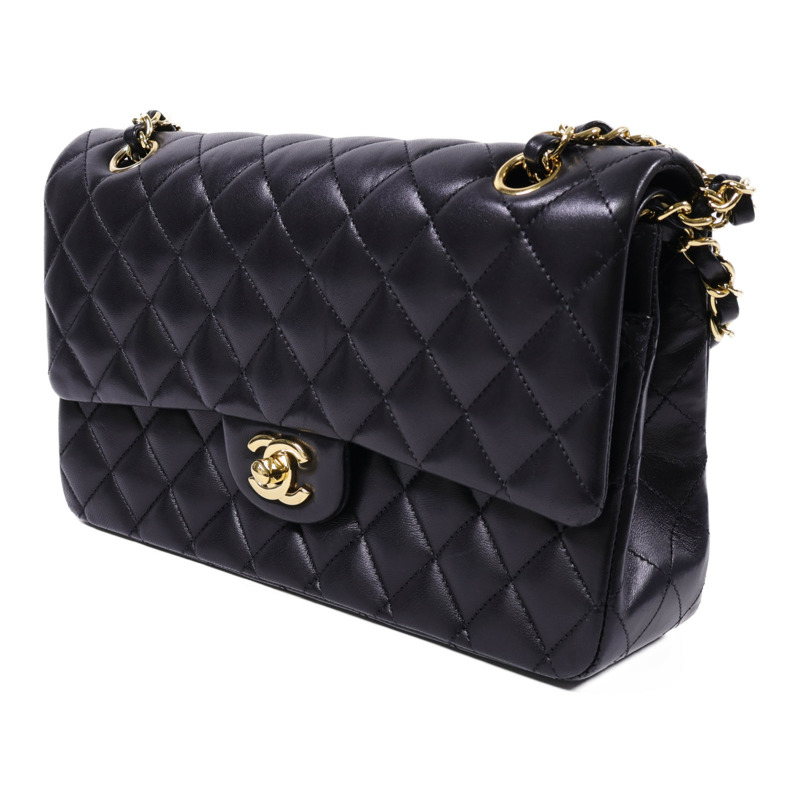CHANEL 羊皮皮革Classic 25金扣手挽肩背兩用袋-2