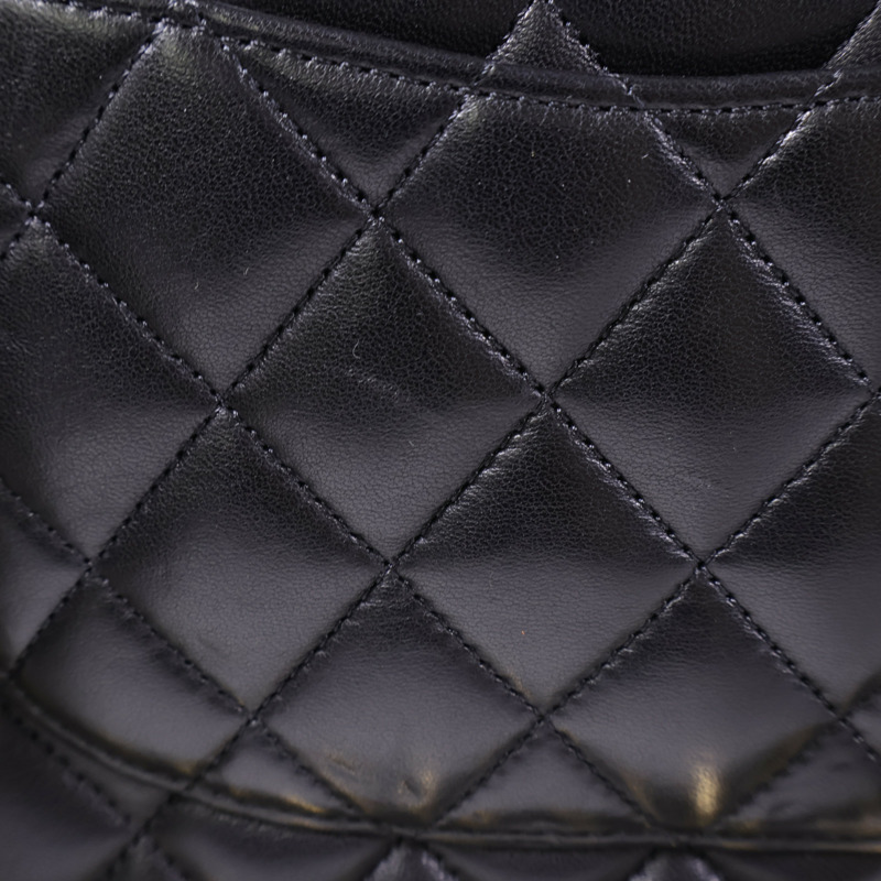 CHANEL 羊皮皮革Classic 25金扣手挽肩背兩用袋-13