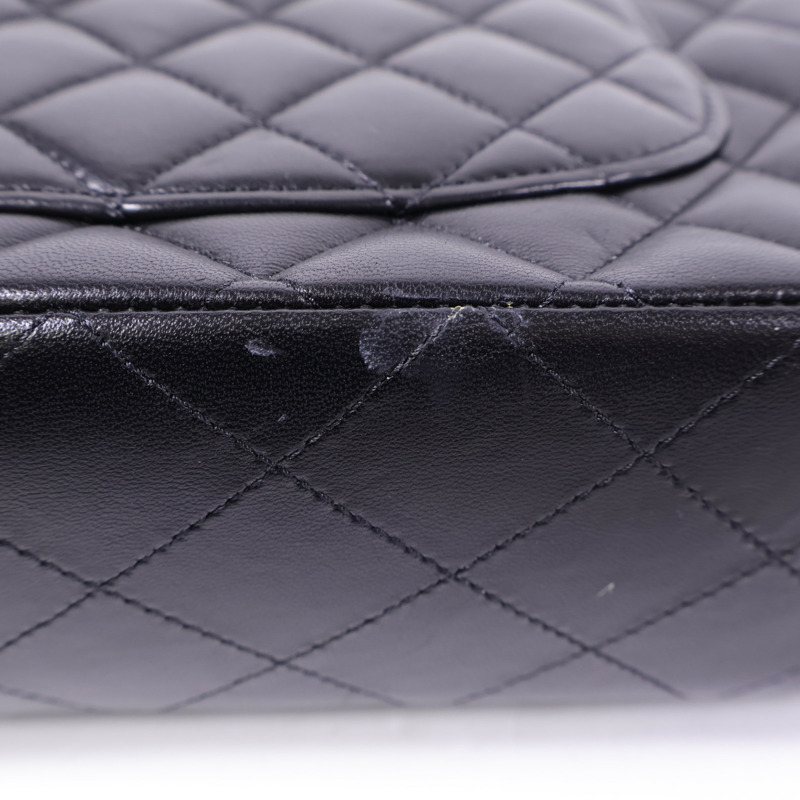CHANEL 羊皮皮革Classic 25金扣手挽肩背兩用袋-14