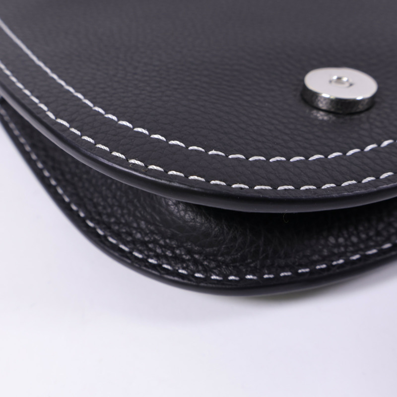 Dior 牛皮皮革Saddle Bag銀扣肩背袋-11