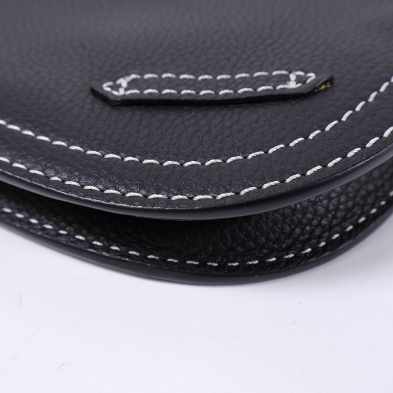 Dior 牛皮皮革Saddle Bag銀扣肩背袋-12