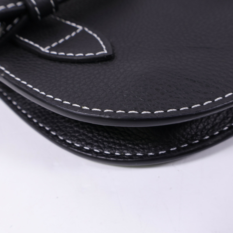 Dior 牛皮皮革Saddle Bag銀扣肩背袋-13