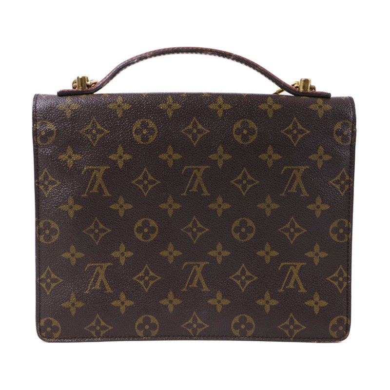 LOUIS VUITTON Monogram Monceau 28金扣手挽肩背兩用袋-1