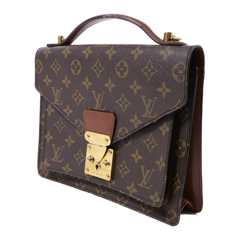 LOUIS VUITTON Monogram Monceau 28金扣手挽肩背兩用袋-2