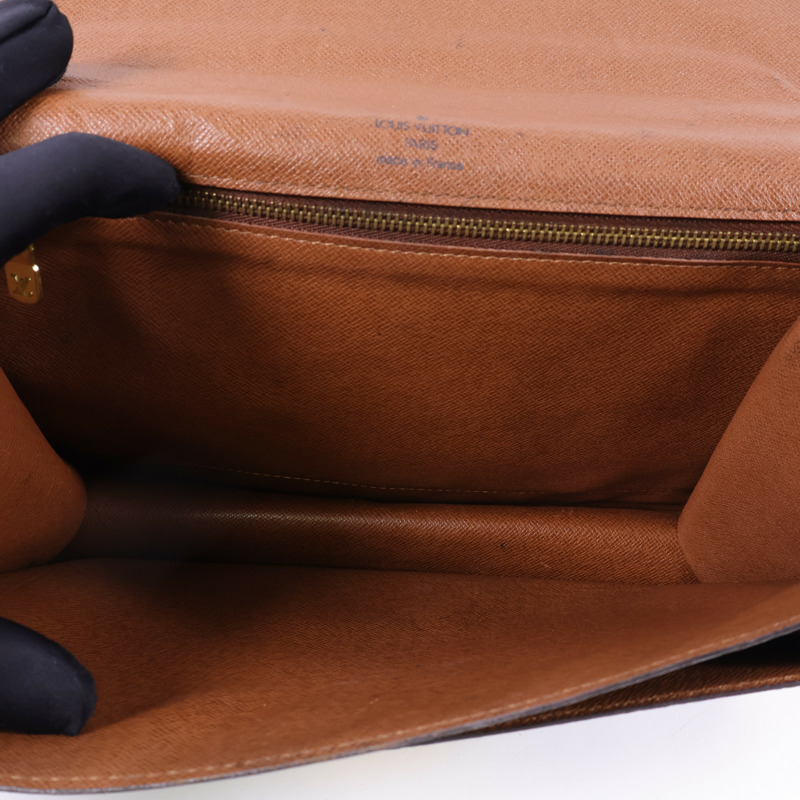 LOUIS VUITTON Monogram Monceau 28金扣手挽肩背兩用袋-4