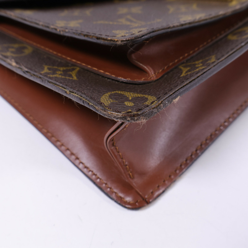 LOUIS VUITTON Monogram Monceau 28金扣手挽肩背兩用袋-8