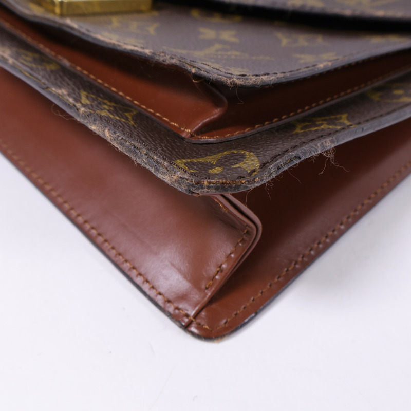 LOUIS VUITTON Monogram Monceau 28金扣手挽肩背兩用袋-9
