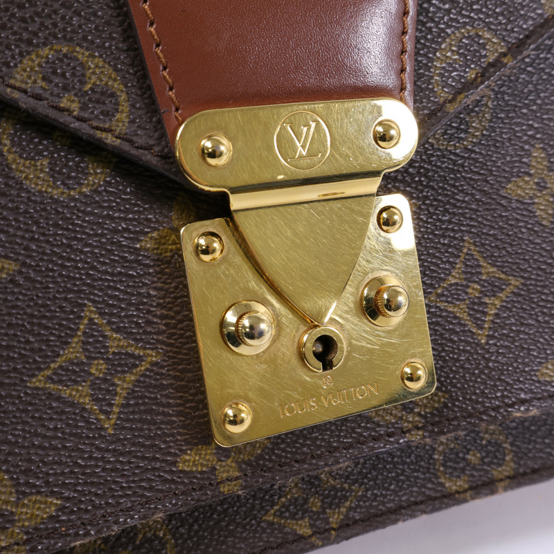 LOUIS VUITTON Monogram Monceau 28金扣手挽肩背兩用袋-12