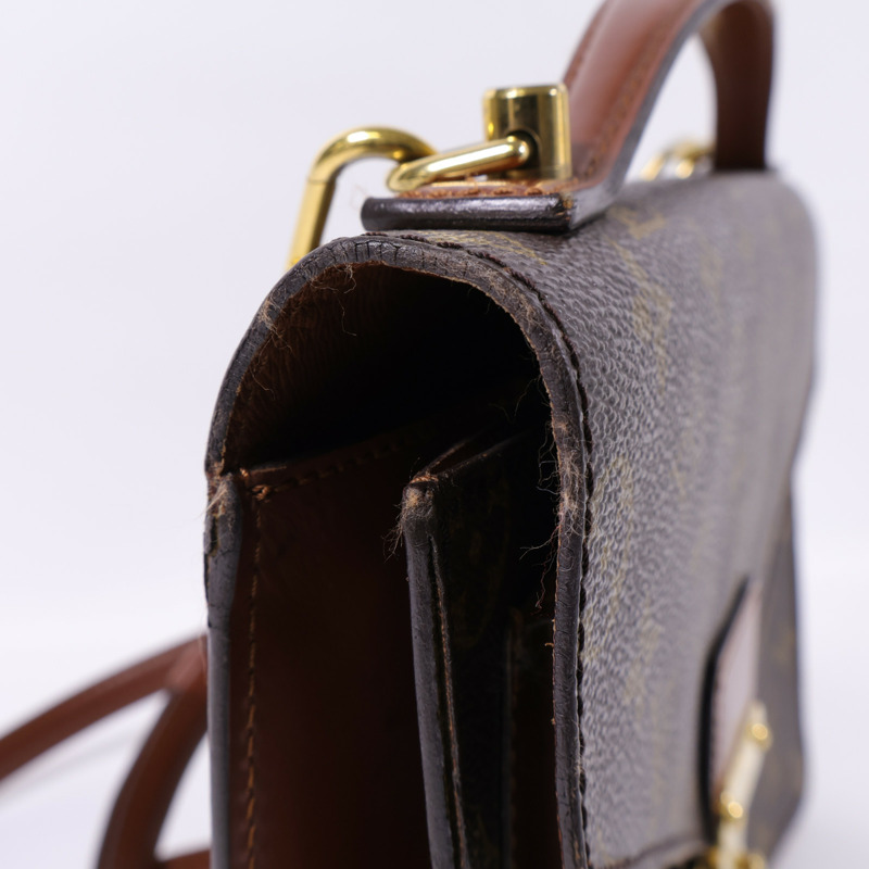 LOUIS VUITTON Monogram Monceau 28金扣手挽肩背兩用袋-13