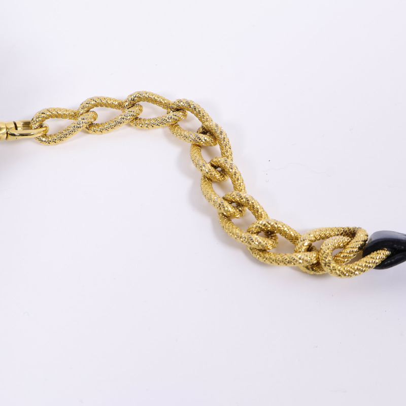 Miu Miu 牛皮皮革Chain Shoulder金扣鏈帶肩背袋-7