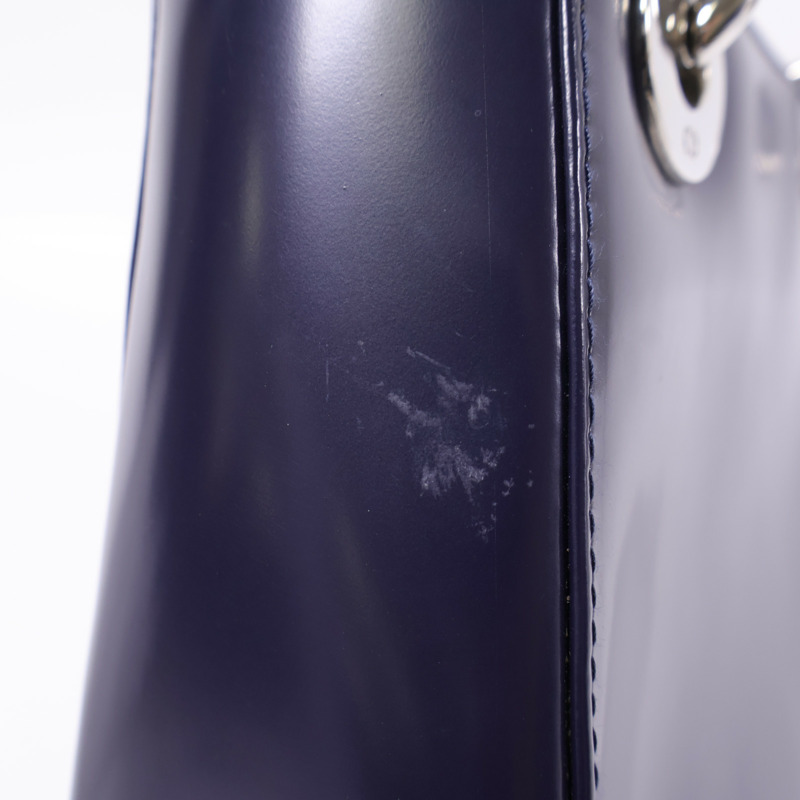 Dior 牛皮皮革Mini Lady Dior銀扣手挽肩背兩用袋-15