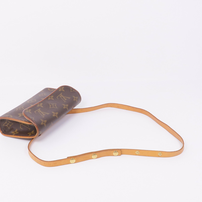 LOUIS VUITTON Monogram Pochette Florentine金扣腰包-8
