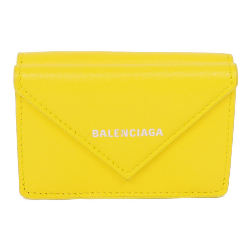 BALENCIAGA 羊皮皮革Wallet銀扣卡片套-0