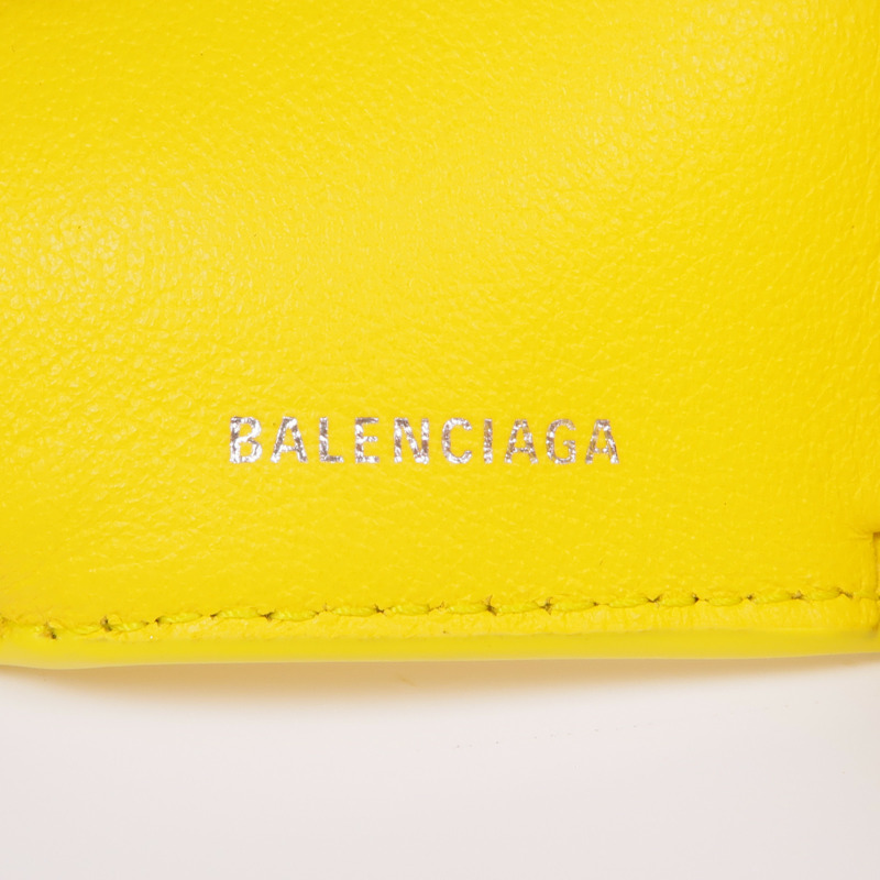 BALENCIAGA 羊皮皮革Wallet銀扣卡片套-12