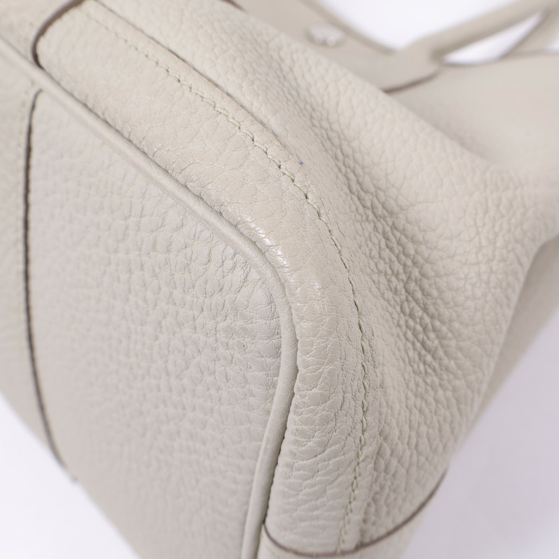 HERMES Negonda皮革Garden Party TPM銀扣手挽袋Beton-11