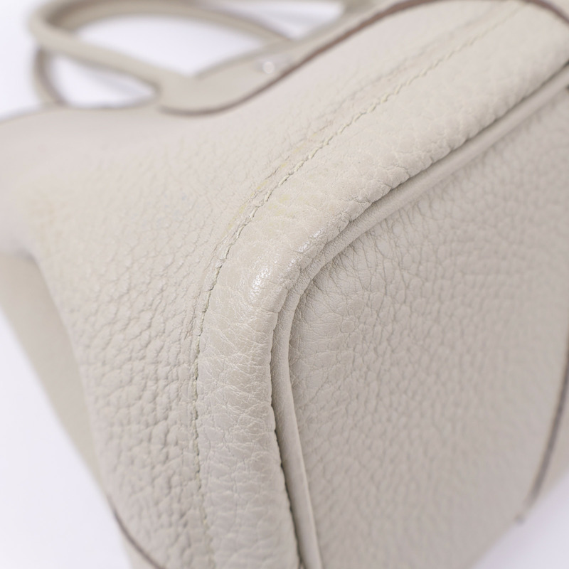 HERMES Negonda皮革Garden Party TPM銀扣手挽袋Beton-12