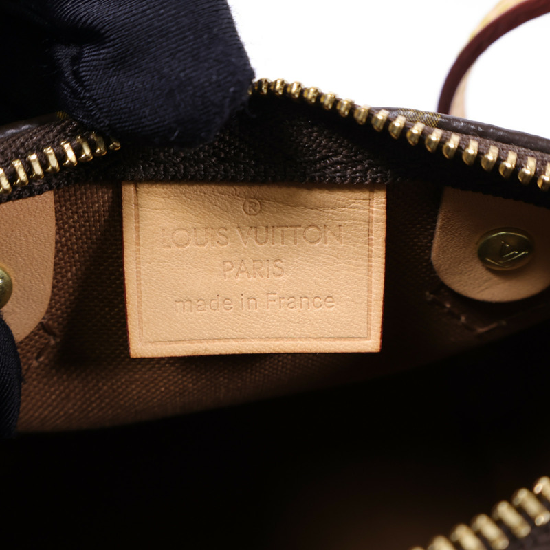 LOUIS VUITTON Monogram Nano Speedy金扣手挽肩背兩用袋棕色-5