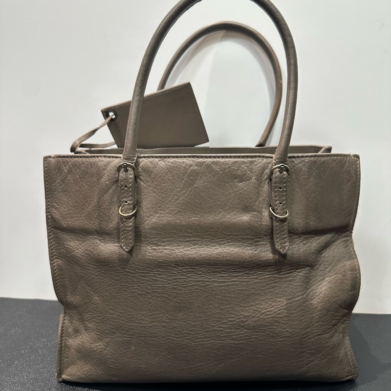 Balenciaga 灰色機車包 手提包-6