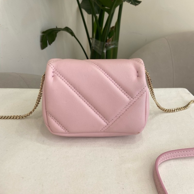 Bvlgari Serpenti Cabochon 櫻花粉色迷你棉花糖蛇頭包-1