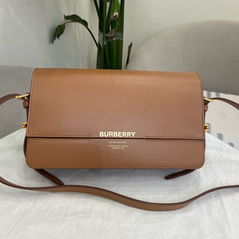 Burberry 焦糖色Grace 斜背包肩背包-0