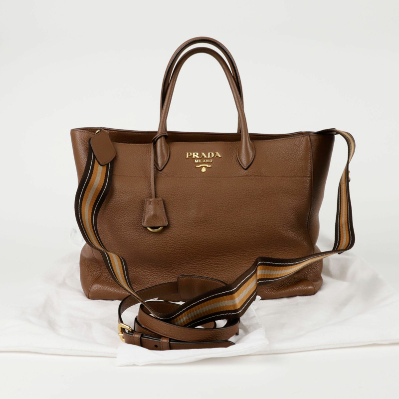 PRADA 金屬Logo手提單肩包 1BG194-0