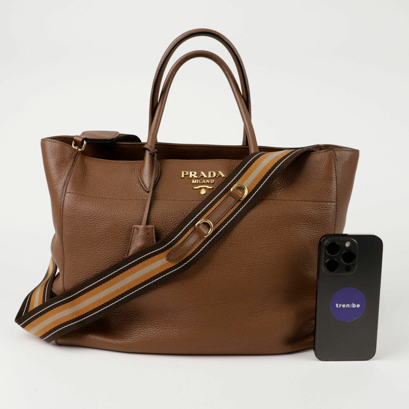 PRADA 金屬Logo手提單肩包 1BG194-10