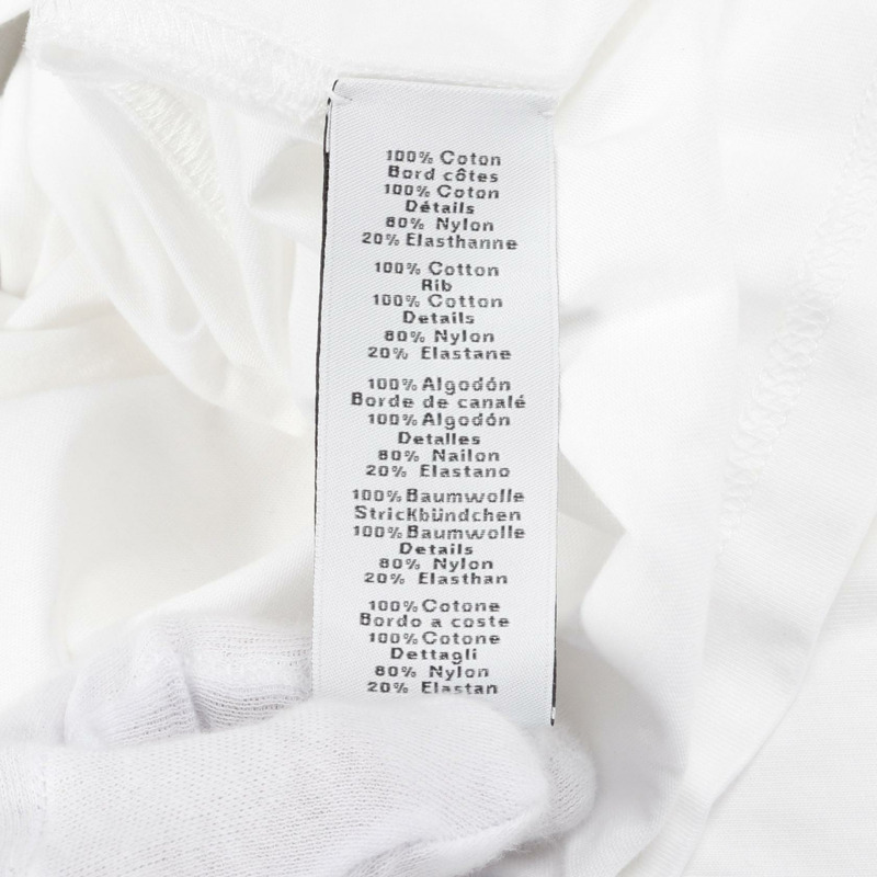 愛馬仕 Etrier en Fragments 白色純棉T卹，二手男款，尺寸XS-3