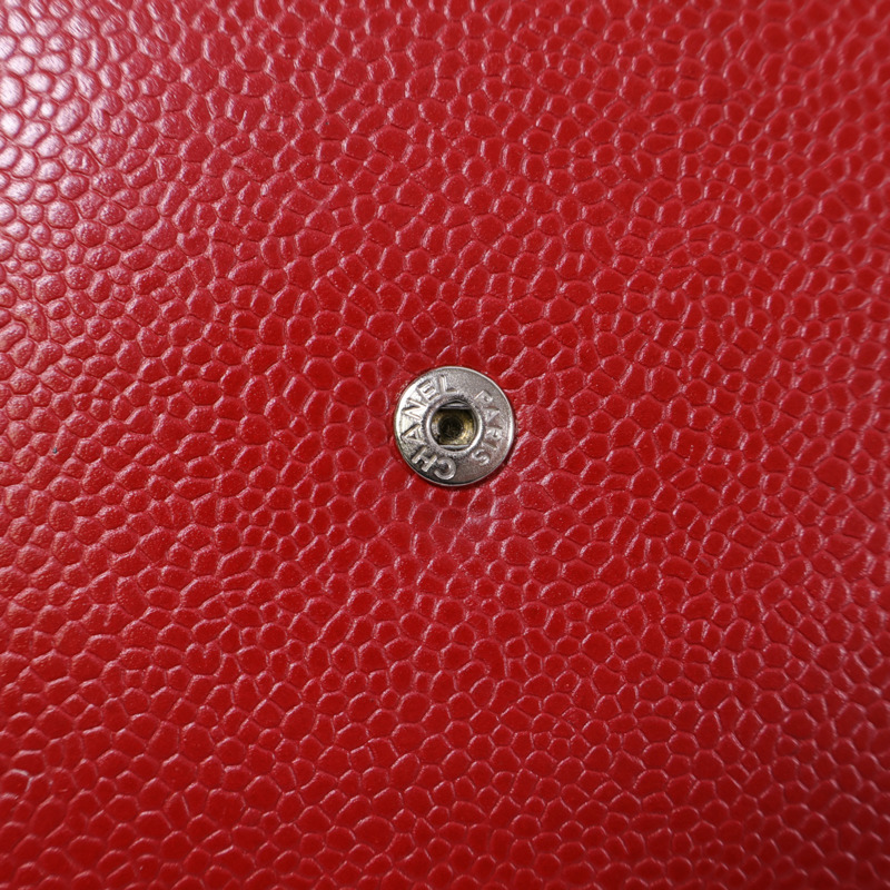 CHANEL 牛皮皮革WOC Wallet On Chain銀扣鏈帶肩背袋-16