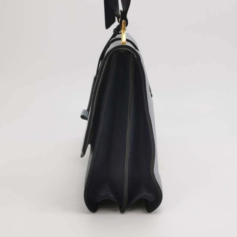 Miu Miu Madras羊皮拼色金屬鎖扣斜挎包-2