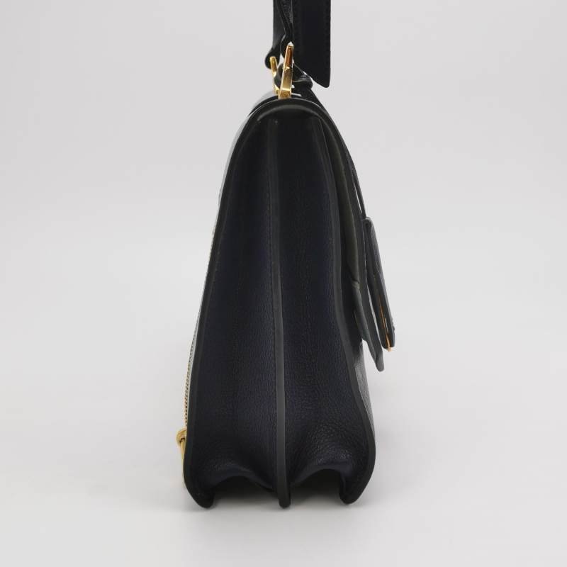 Miu Miu Madras羊皮拼色金屬鎖扣斜挎包-3