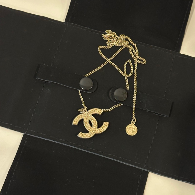 Chanel 珍珠logo項鍊 100週年限定 可調節長短 經典款-3