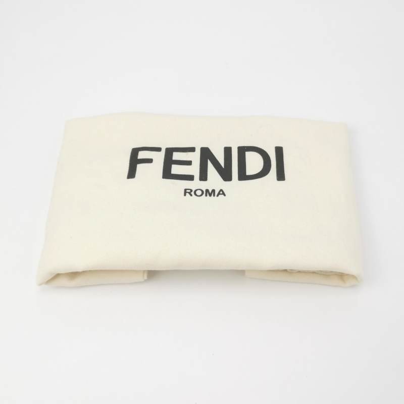 Fendi Kan U牛皮純色字母logo單肩包-8