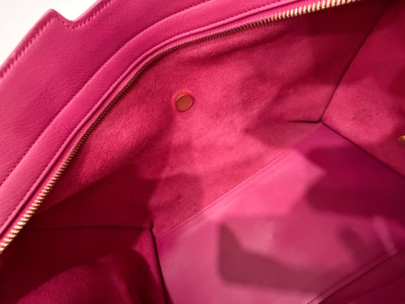 YVES SAINT LAURENT YSL 聖羅蘭 CABAS CHYC 桃紅色 手提包 醫生包 公事包 波斯頓包-27