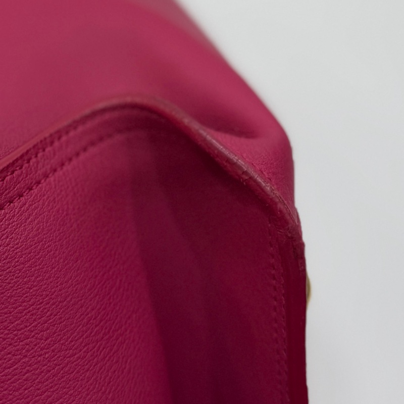 YVES SAINT LAURENT YSL 聖羅蘭 CABAS CHYC 桃紅色 手提包 醫生包 公事包 波斯頓包-46