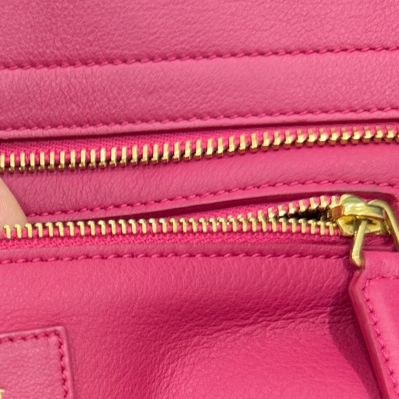 YVES SAINT LAURENT YSL 聖羅蘭 CABAS CHYC 桃紅色 手提包 醫生包 公事包 波斯頓包-59