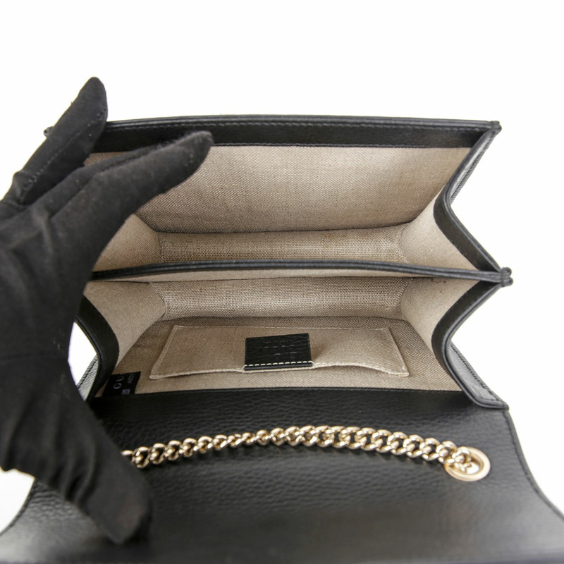 GUCCI 510304 互扣鏈條單肩斜背包-14