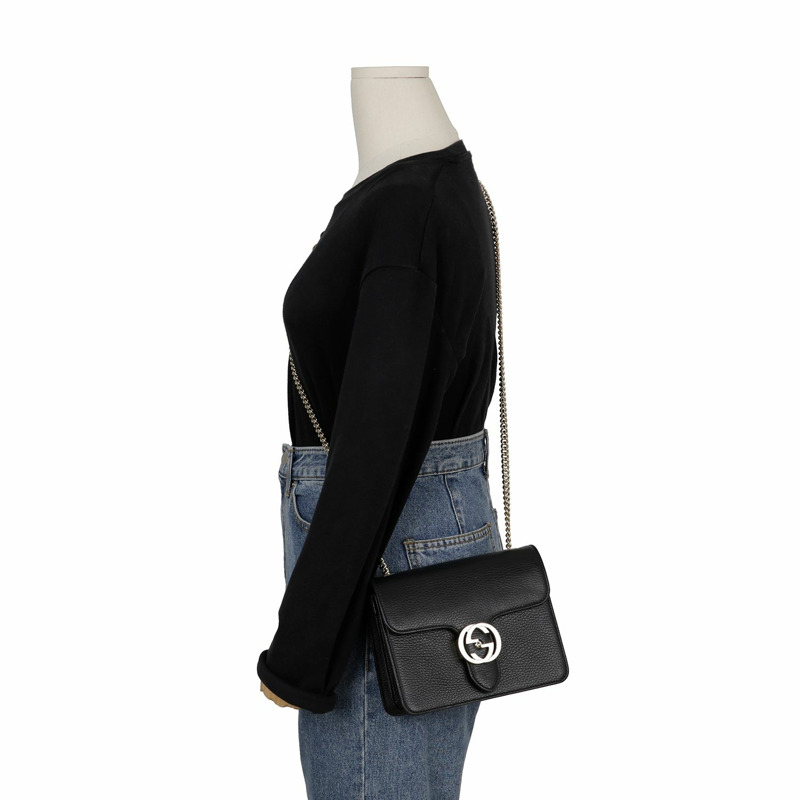 GUCCI 510304 互扣鏈條單肩斜背包-16