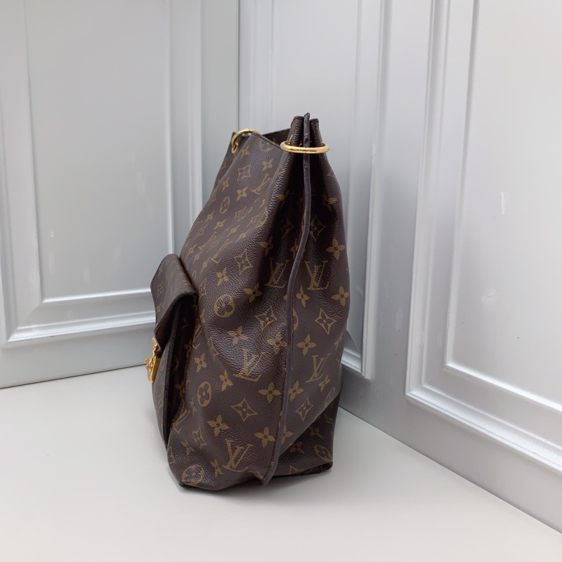 95新 LV路易威登老花中古款Metis泫雅同款Hobo-3