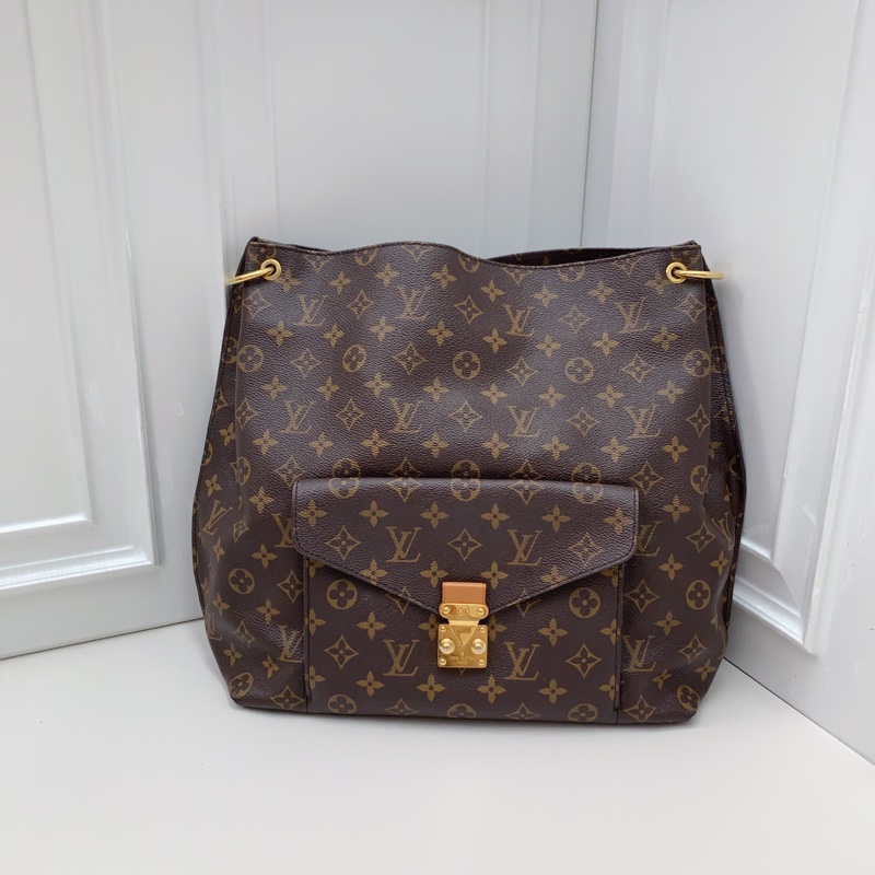 95新 LV路易威登老花中古款Metis泫雅同款Hobo-5