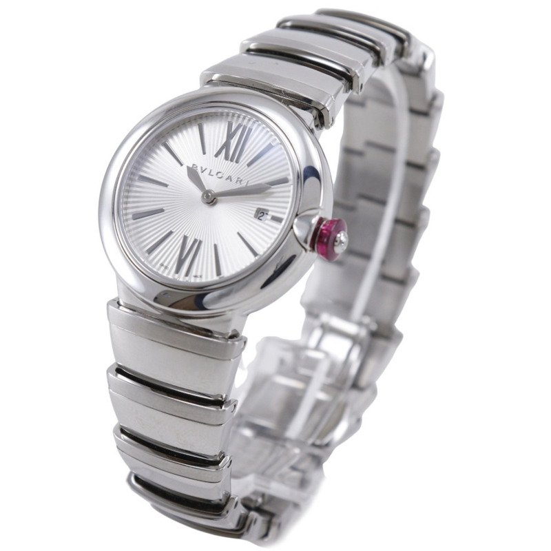 寶格麗 Le Chair 女士腕錶 LU28S/LU28C6S 不鏽鋼石英模擬顯示-1