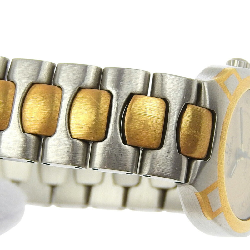 歐米茄海馬系列北極星腕錶,1460 型機芯,不鏽鋼錶殼搭配黃金錶盤,1986 年,石英機芯,模擬顯示,女士款。-7