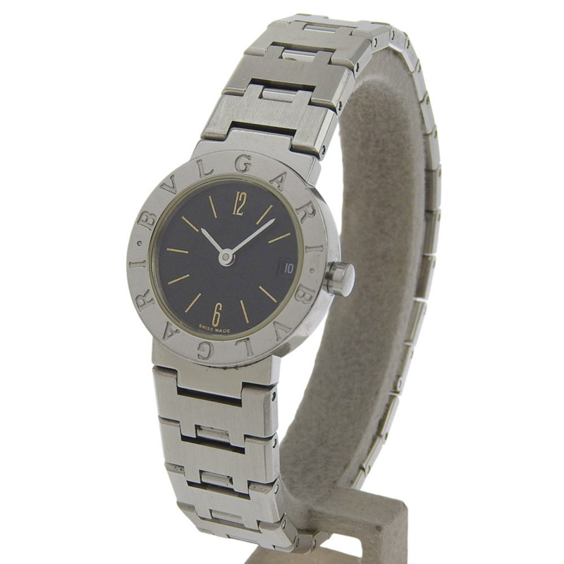 寶格麗 Bzero1 系列腕錶，型號 BZero1 BB23SS，不鏽鋼錶殼，石英機芯，指針式顯示，黑色錶盤，女士款-1