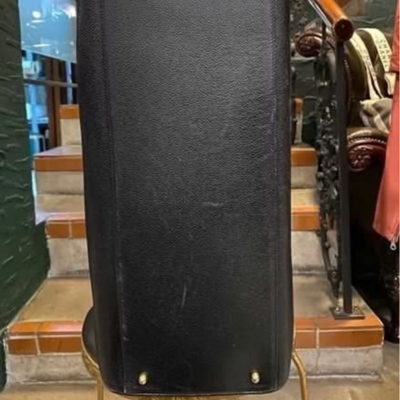 Chanel vintage老香 荔皮黑色機場包 GD粉必收！-5