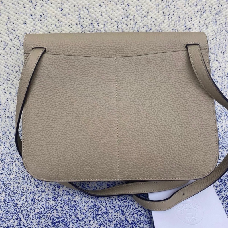 Hermes 愛馬仕 Halzan25  風衣灰拼大象灰 銀扣  99閒置❤️- B刻印-1