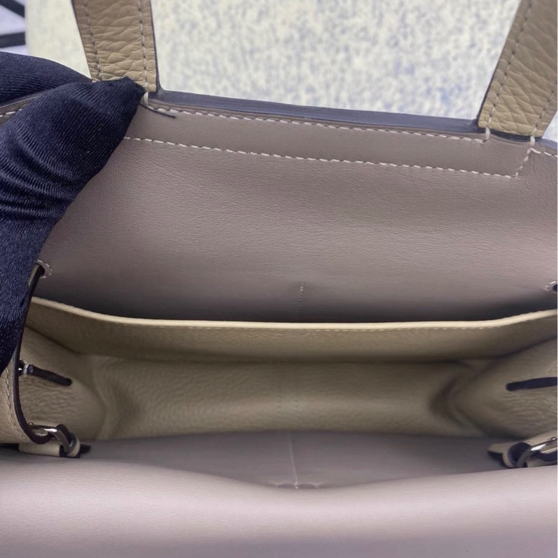 Hermes 愛馬仕 Halzan25  風衣灰拼大象灰 銀扣  99閒置❤️- B刻印-7