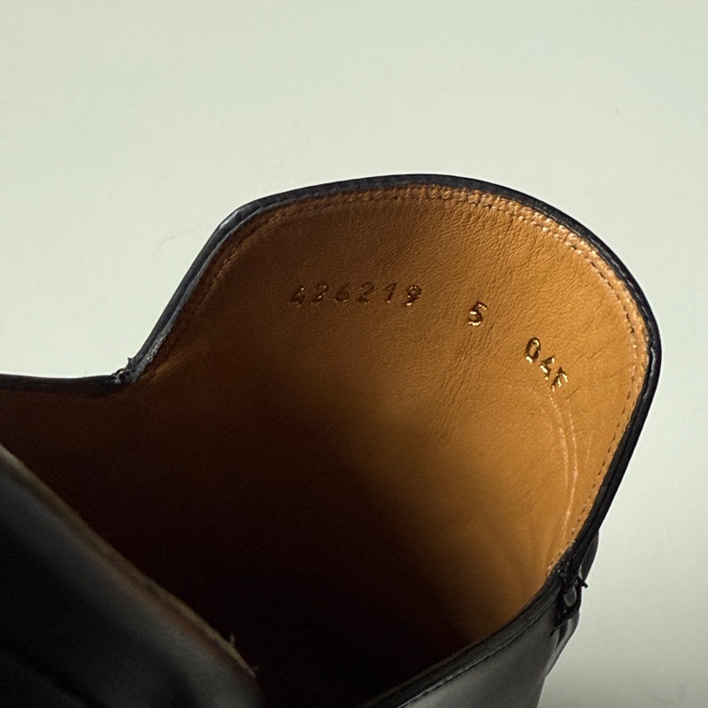 『閒置未使用』Gucci古馳經典馬銜釦穆勒拖鞋-15