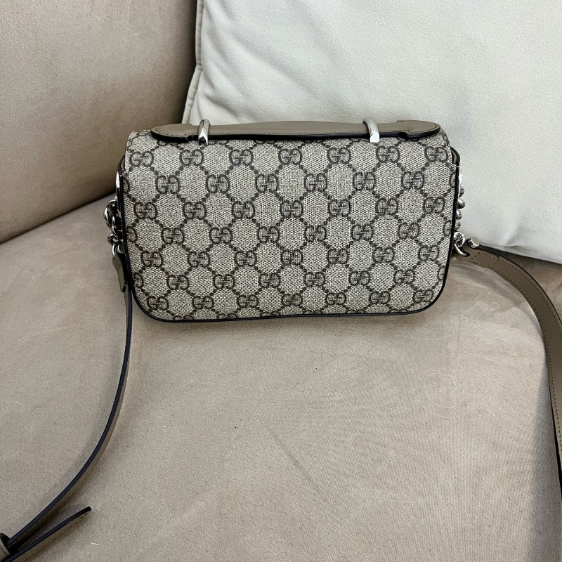 Gucci雙G微標斜背包肩背包 可調節肩帶-1