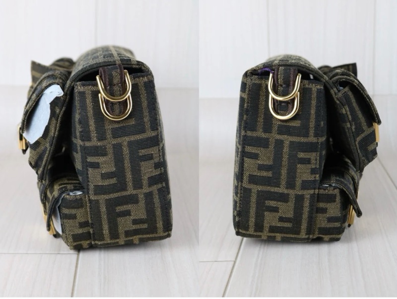 「JL精品代購」極新 FENDI baguette秀款多口袋法棍包-4