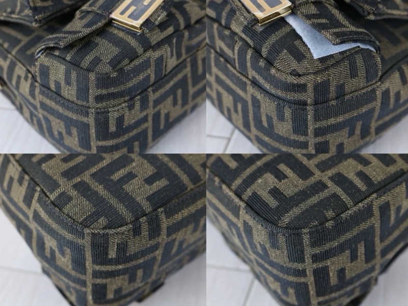 「JL精品代購」極新 FENDI baguette秀款多口袋法棍包-7