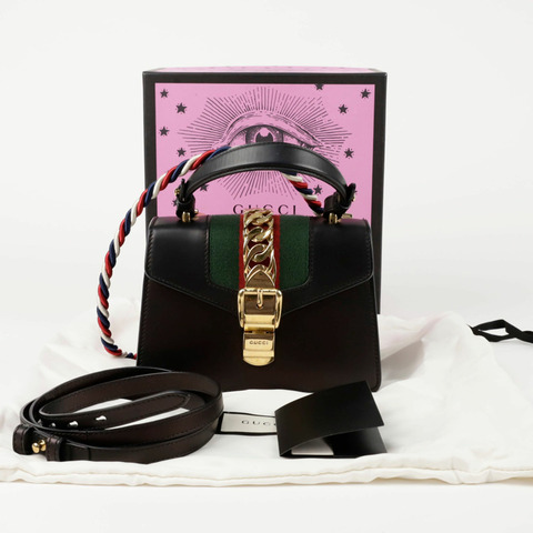 GUCCI 470270 銀色迷你托特單肩包